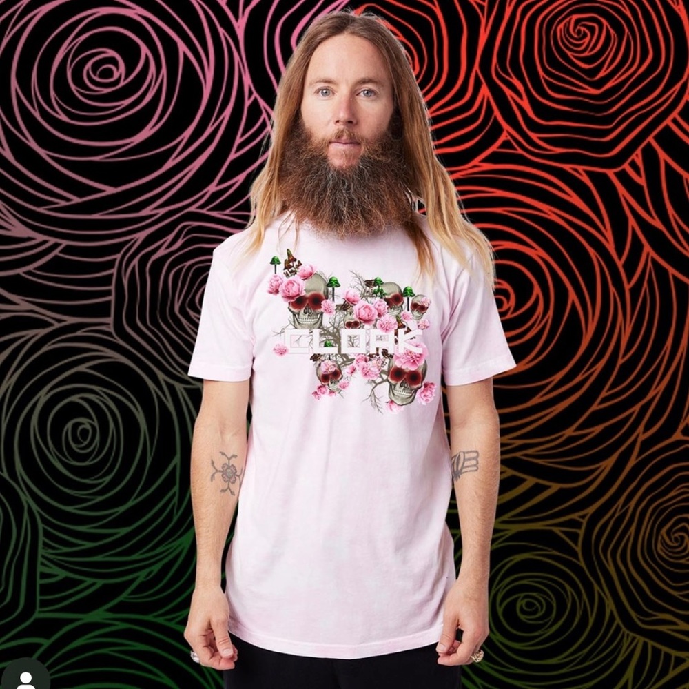 Cloak Brand Navy Garden Party T-Shirt